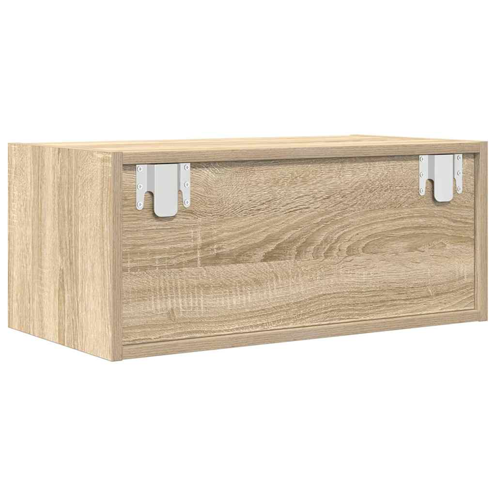 TV-meubel 60x31x25,5 cm bewerkt hout sonoma eikenkleurig is nu te koop bij PeponiXL, paradijselijk wonen!