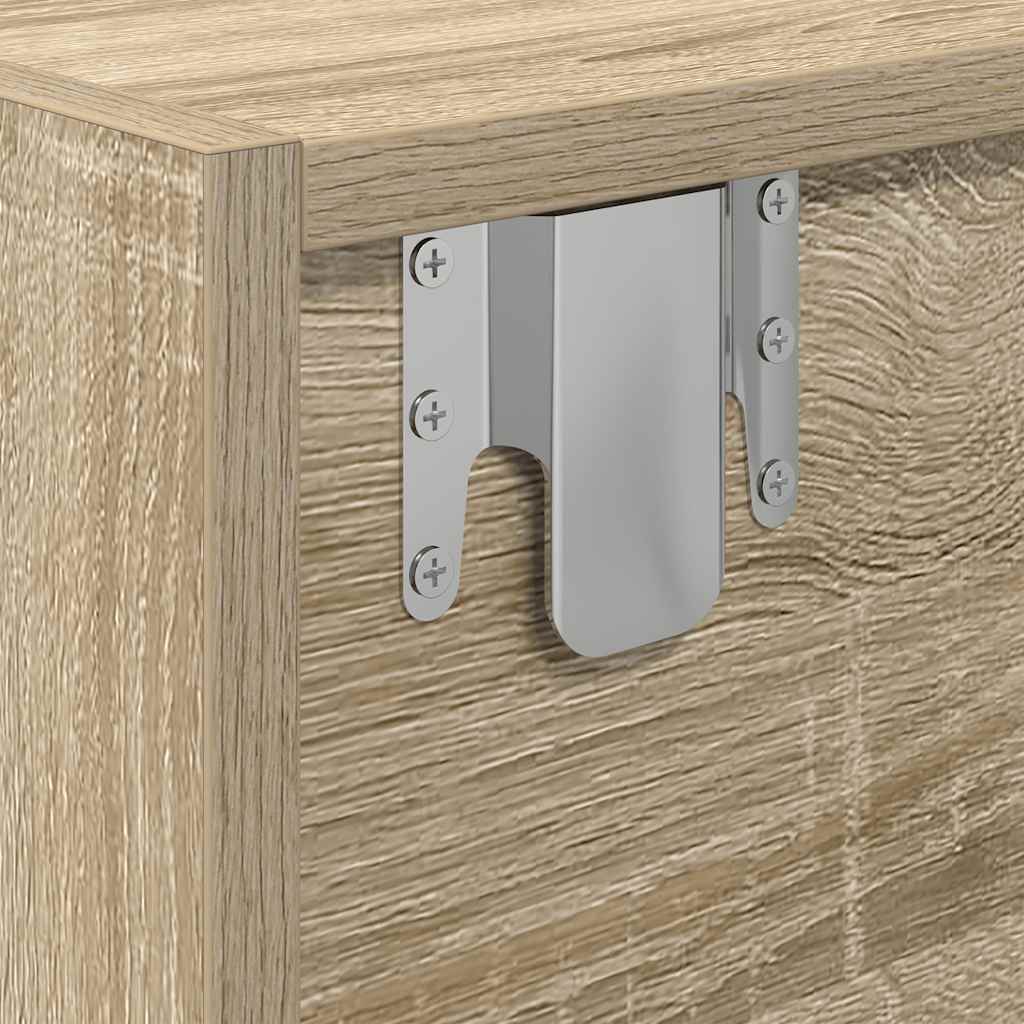 TV-meubel 60x31x25,5 cm bewerkt hout sonoma eikenkleurig is nu te koop bij PeponiXL, paradijselijk wonen!