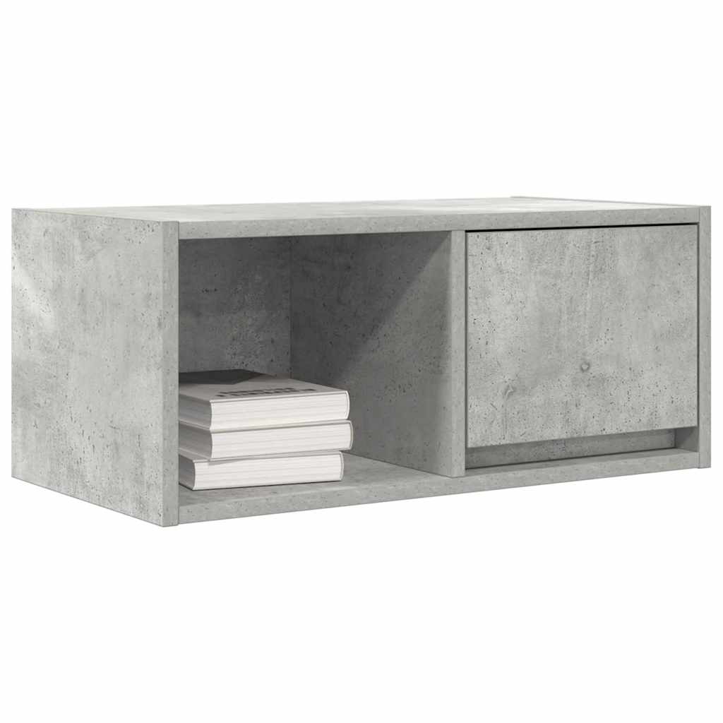 TV-meubel 60x31x25,5 cm bewerkt hout betongrijs is nu te koop bij PeponiXL, paradijselijk wonen!