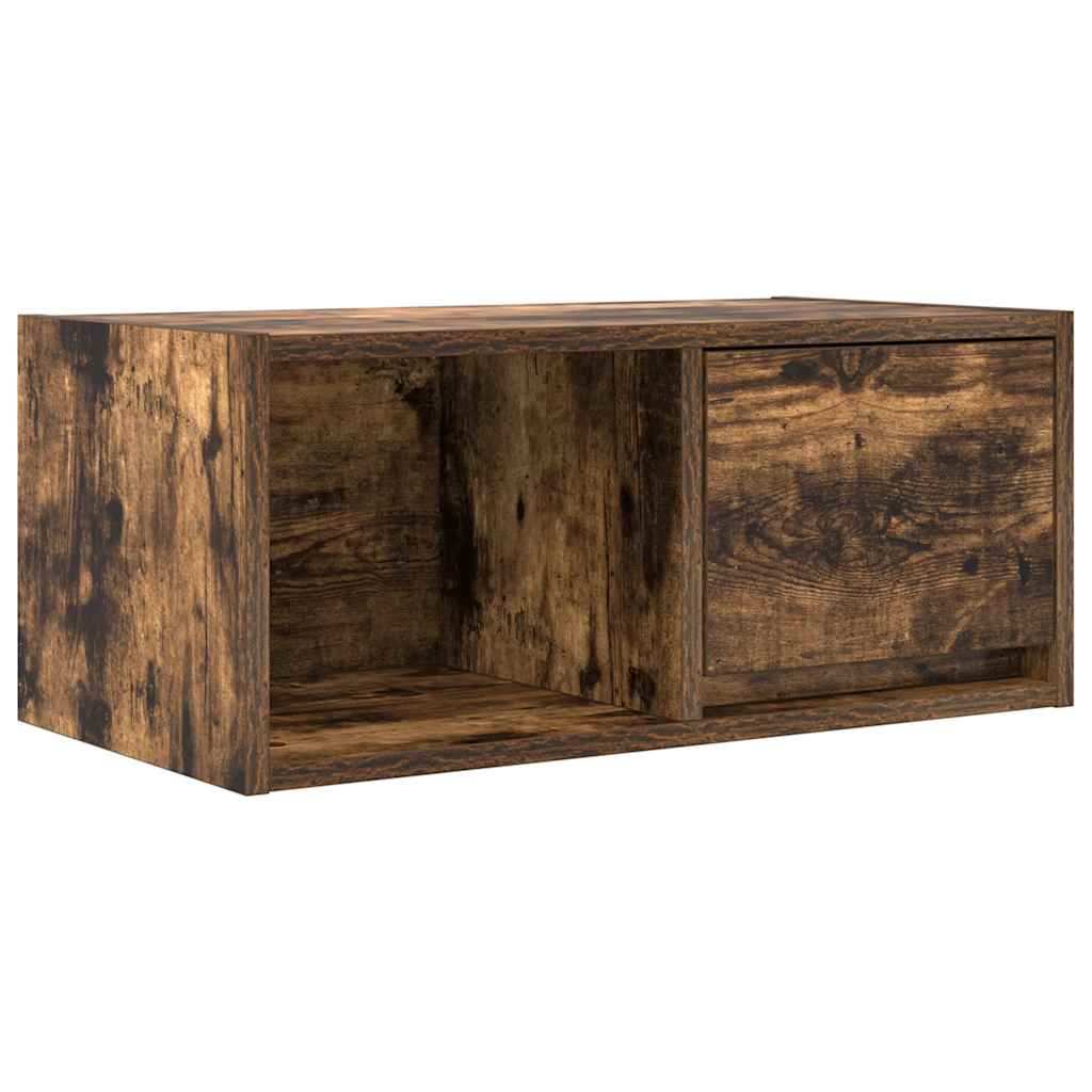 TV-meubel 60x31x25,5 cm bewerkt hout gerookt eikenkleurig is nu te koop bij PeponiXL, paradijselijk wonen!