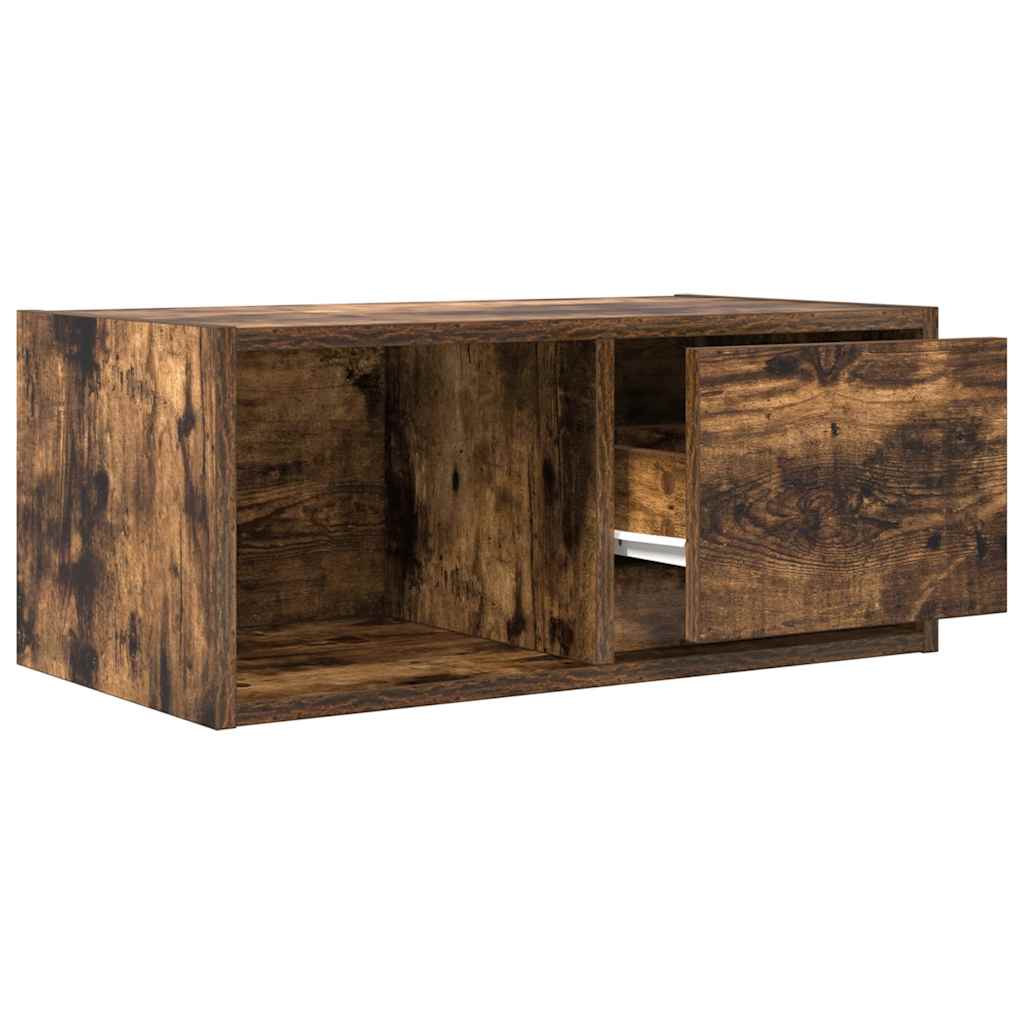 TV-meubel 60x31x25,5 cm bewerkt hout gerookt eikenkleurig is nu te koop bij PeponiXL, paradijselijk wonen!