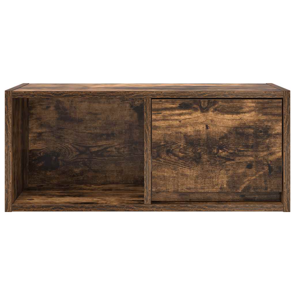 TV-meubel 60x31x25,5 cm bewerkt hout gerookt eikenkleurig is nu te koop bij PeponiXL, paradijselijk wonen!