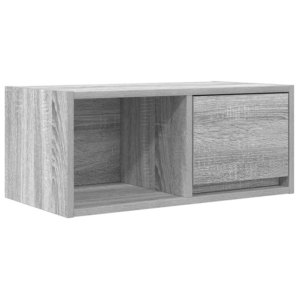 TV-meubel 60x31x25,5 cm bewerkt hout grijs sonoma eikenkleurig is nu te koop bij PeponiXL, paradijselijk wonen!