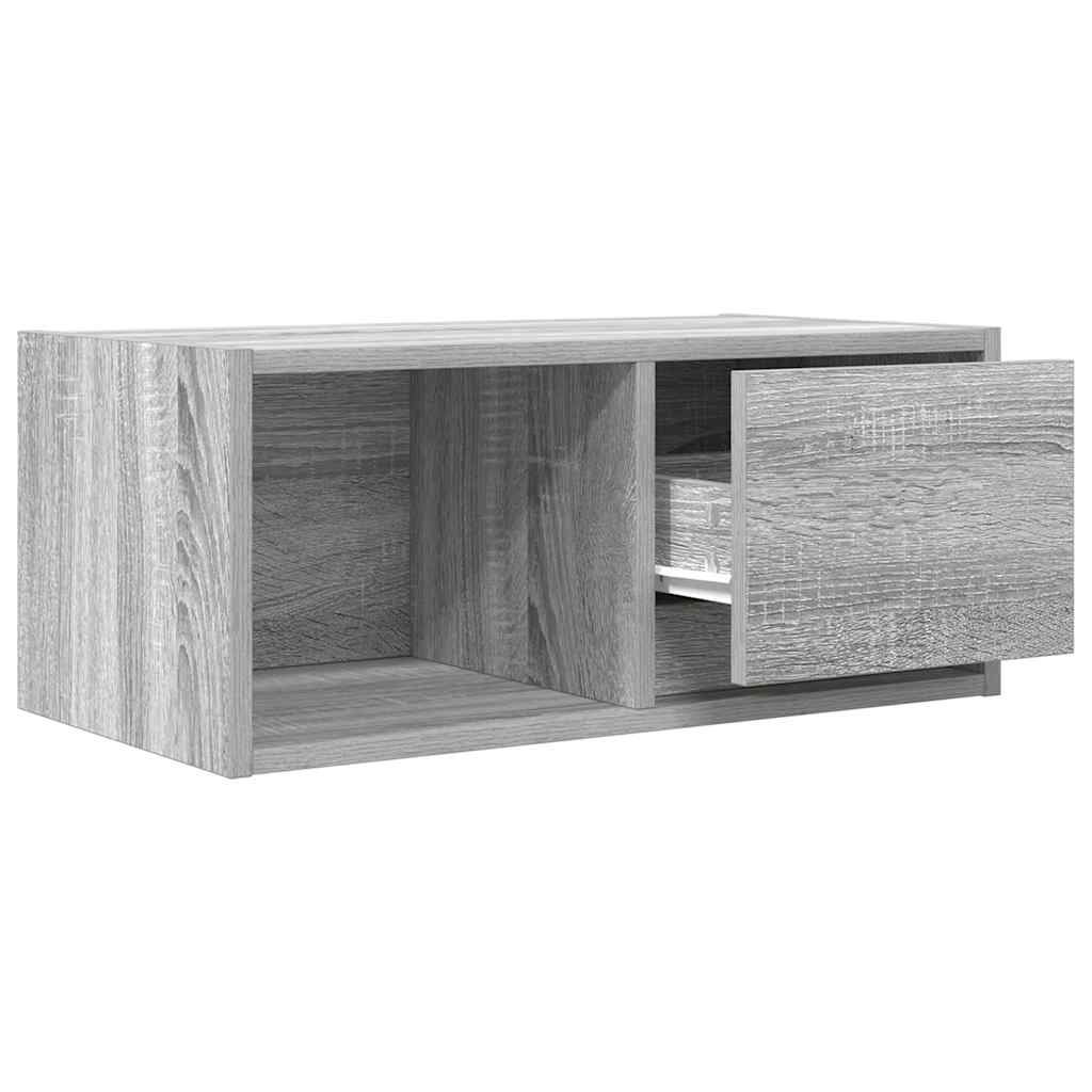 TV-meubel 60x31x25,5 cm bewerkt hout grijs sonoma eikenkleurig is nu te koop bij PeponiXL, paradijselijk wonen!