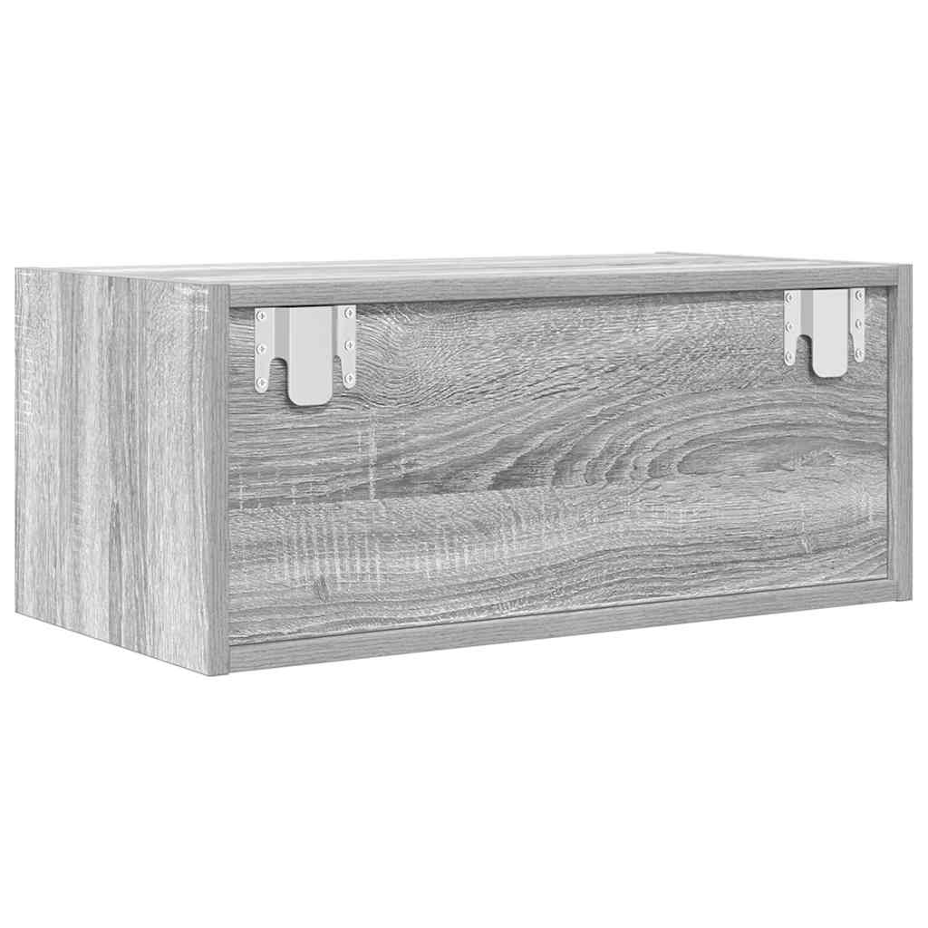 TV-meubel 60x31x25,5 cm bewerkt hout grijs sonoma eikenkleurig is nu te koop bij PeponiXL, paradijselijk wonen!