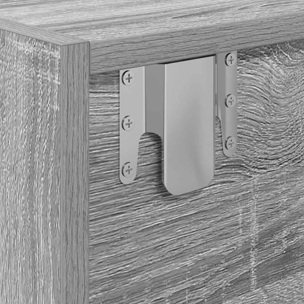 TV-meubel 60x31x25,5 cm bewerkt hout grijs sonoma eikenkleurig is nu te koop bij PeponiXL, paradijselijk wonen!