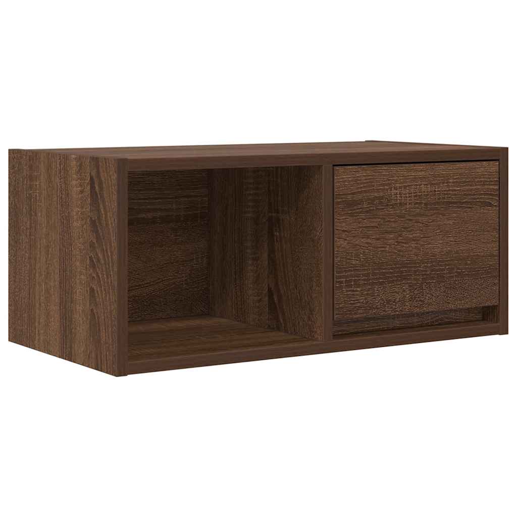 TV-meubel 60x31x25,5 cm bewerkt hout bruin eikenkleur is nu te koop bij PeponiXL, paradijselijk wonen!