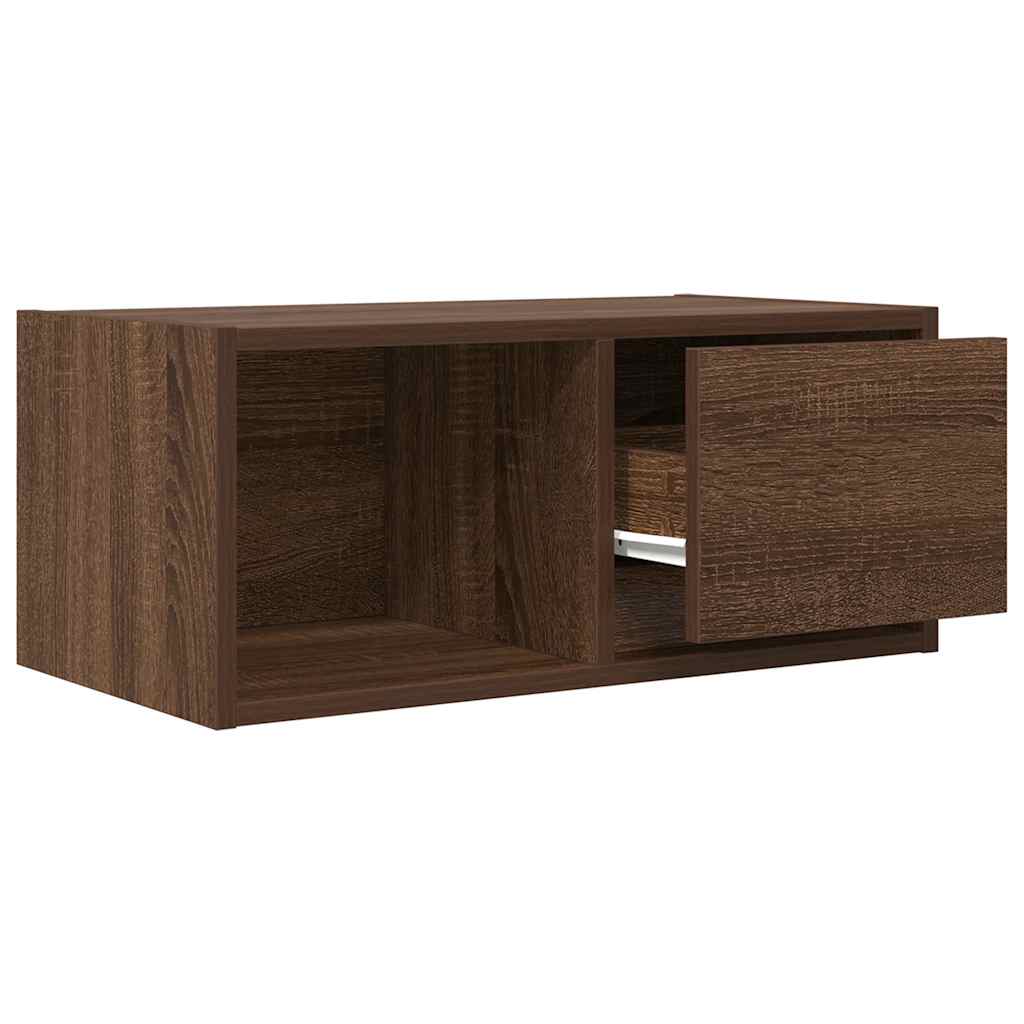 TV-meubel 60x31x25,5 cm bewerkt hout bruin eikenkleur is nu te koop bij PeponiXL, paradijselijk wonen!