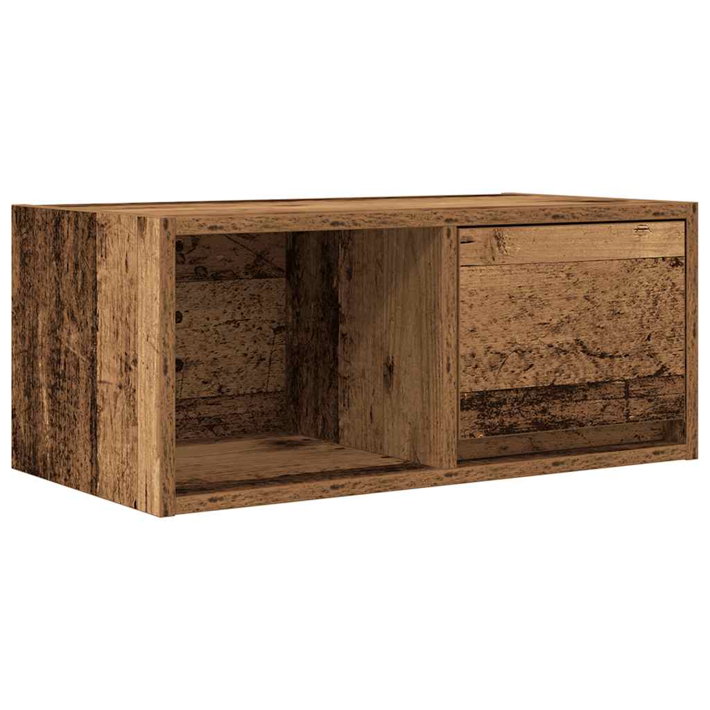 TV-meubel 60x31x25,5 cm bewerkt hout oud houtkleurig is nu te koop bij PeponiXL, paradijselijk wonen!
