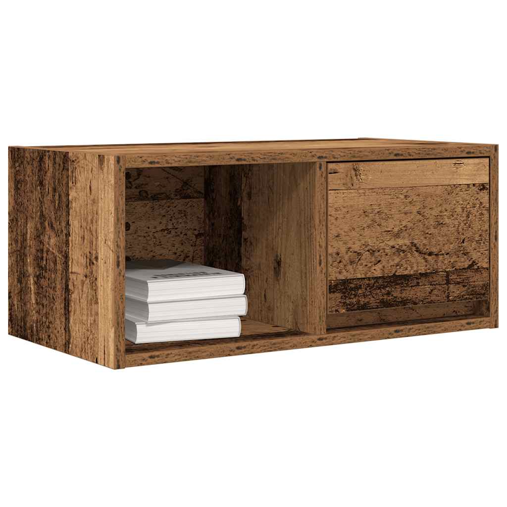 TV-meubel 60x31x25,5 cm bewerkt hout oud houtkleurig is nu te koop bij PeponiXL, paradijselijk wonen!
