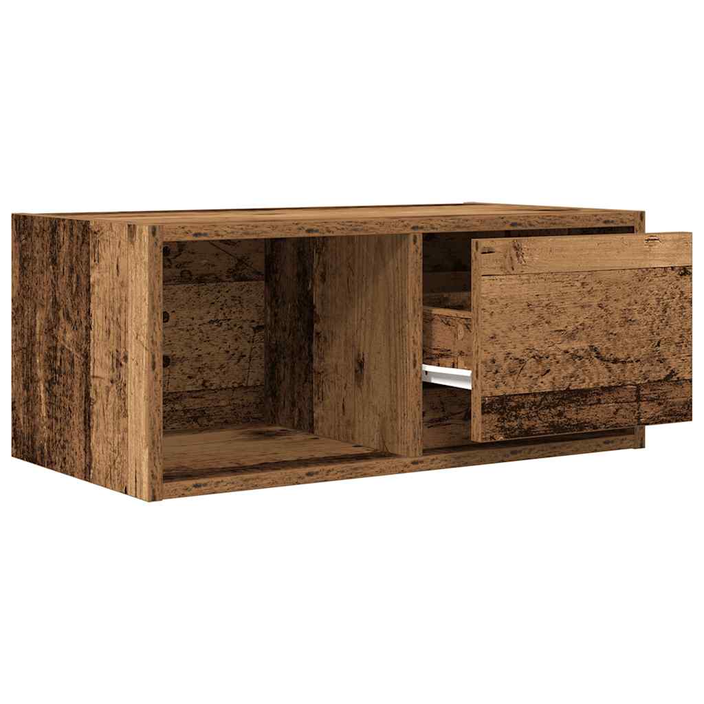 TV-meubel 60x31x25,5 cm bewerkt hout oud houtkleurig is nu te koop bij PeponiXL, paradijselijk wonen!