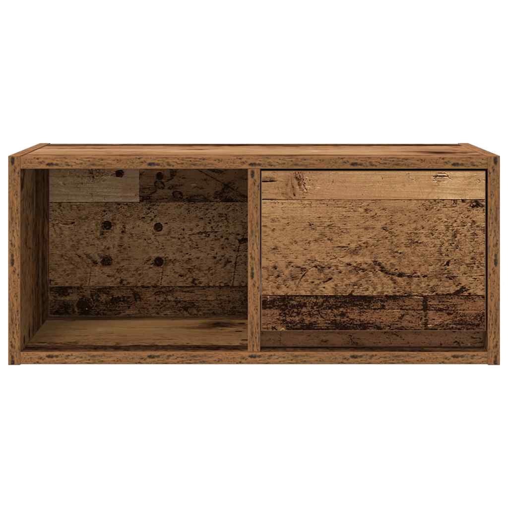 TV-meubel 60x31x25,5 cm bewerkt hout oud houtkleurig is nu te koop bij PeponiXL, paradijselijk wonen!