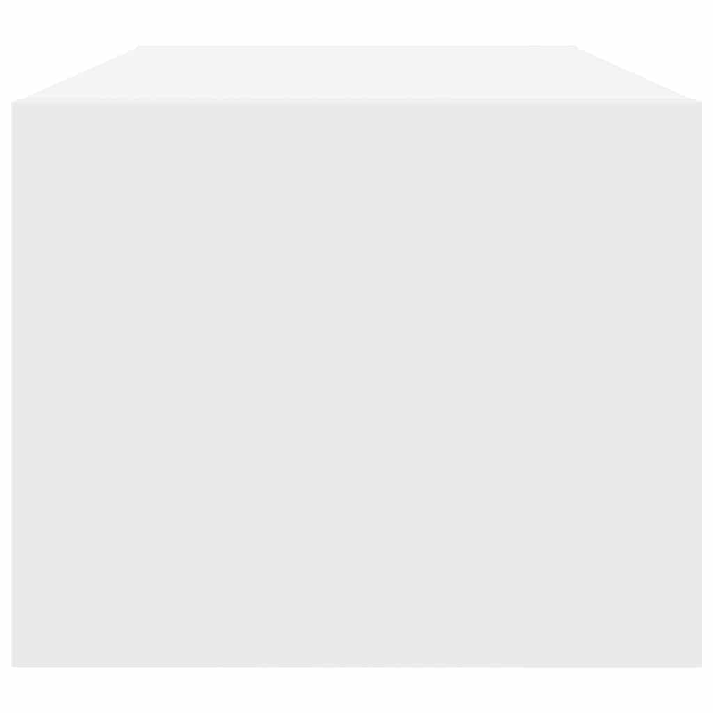 TV-meubel 80x31x25,5 cm bewerkt hout wit is nu te koop bij PeponiXL, paradijselijk wonen!