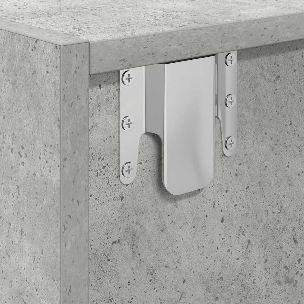 Tv-meubel 80x31x25,5 cm bewerkt hout betongrijs is nu te koop bij PeponiXL, paradijselijk wonen!