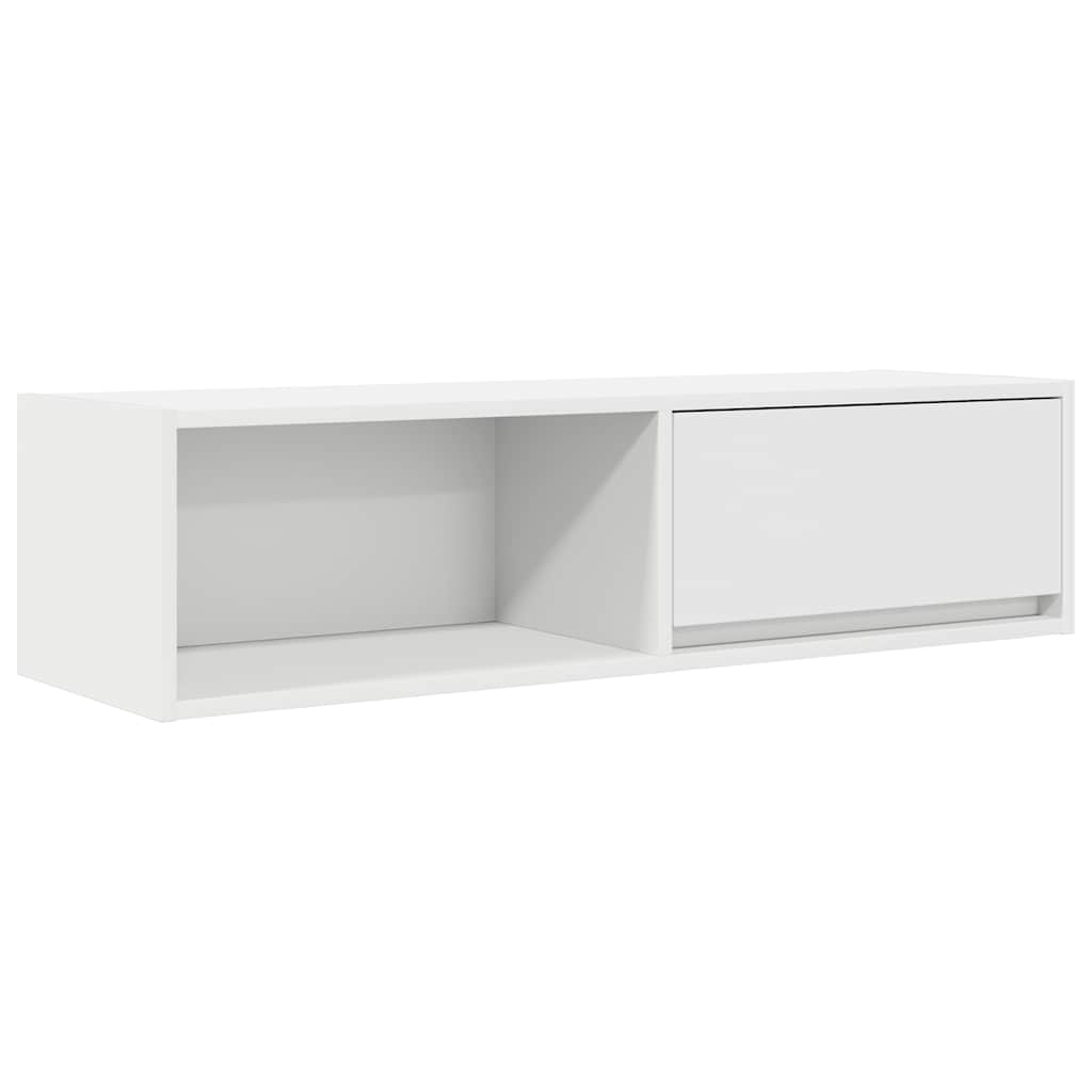 Tv-meubel 100x31x25,5 cm bewerkt hout wit is nu te koop bij PeponiXL, paradijselijk wonen!