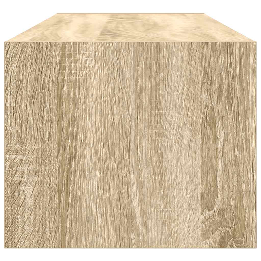Tv-meubel 100x31x25,5 cm bewerkt hout sonoma eikenkleurig is nu te koop bij PeponiXL, paradijselijk wonen!