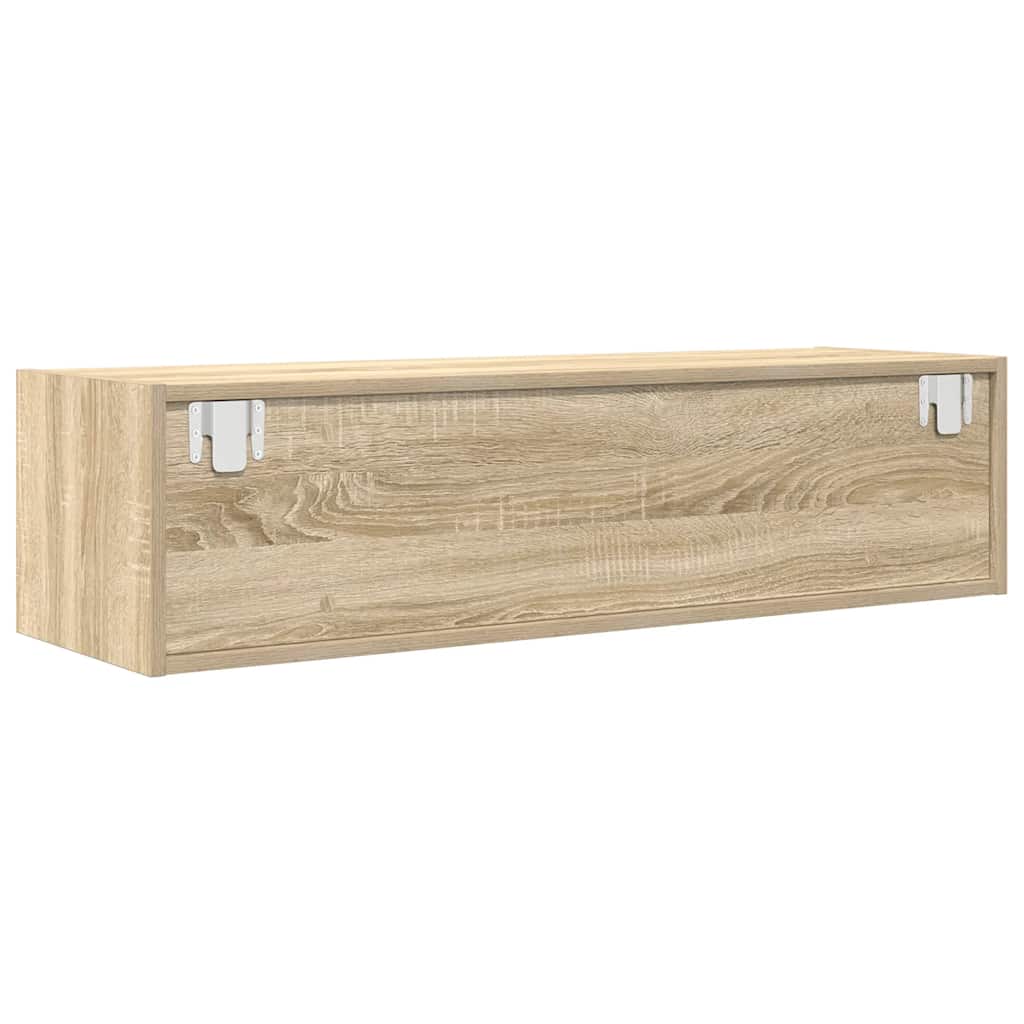 Tv-meubel 100x31x25,5 cm bewerkt hout sonoma eikenkleurig is nu te koop bij PeponiXL, paradijselijk wonen!
