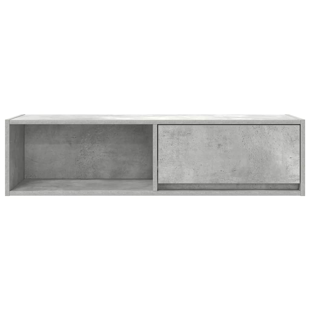 Tv-meubel 100x31x25,5 cm bewerkt hout betongrijs is nu te koop bij PeponiXL, paradijselijk wonen!
