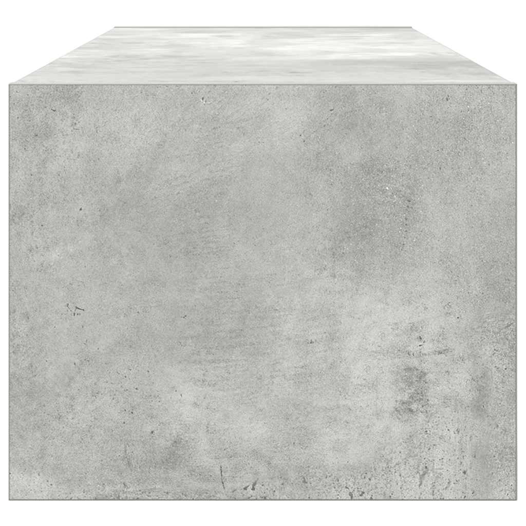 Tv-meubel 100x31x25,5 cm bewerkt hout betongrijs is nu te koop bij PeponiXL, paradijselijk wonen!