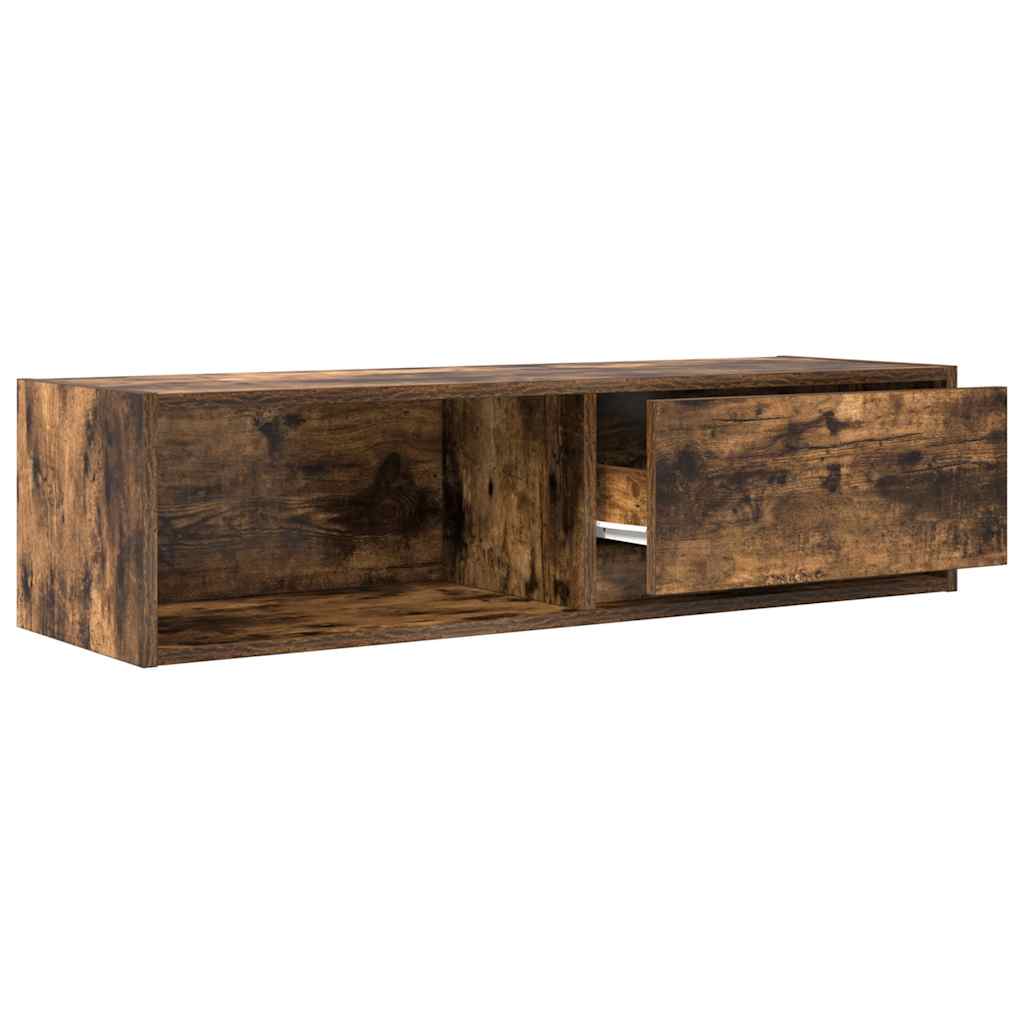 Tv-meubel 100x31x25,5 cm spaanplaat gerookt eikenkleurig