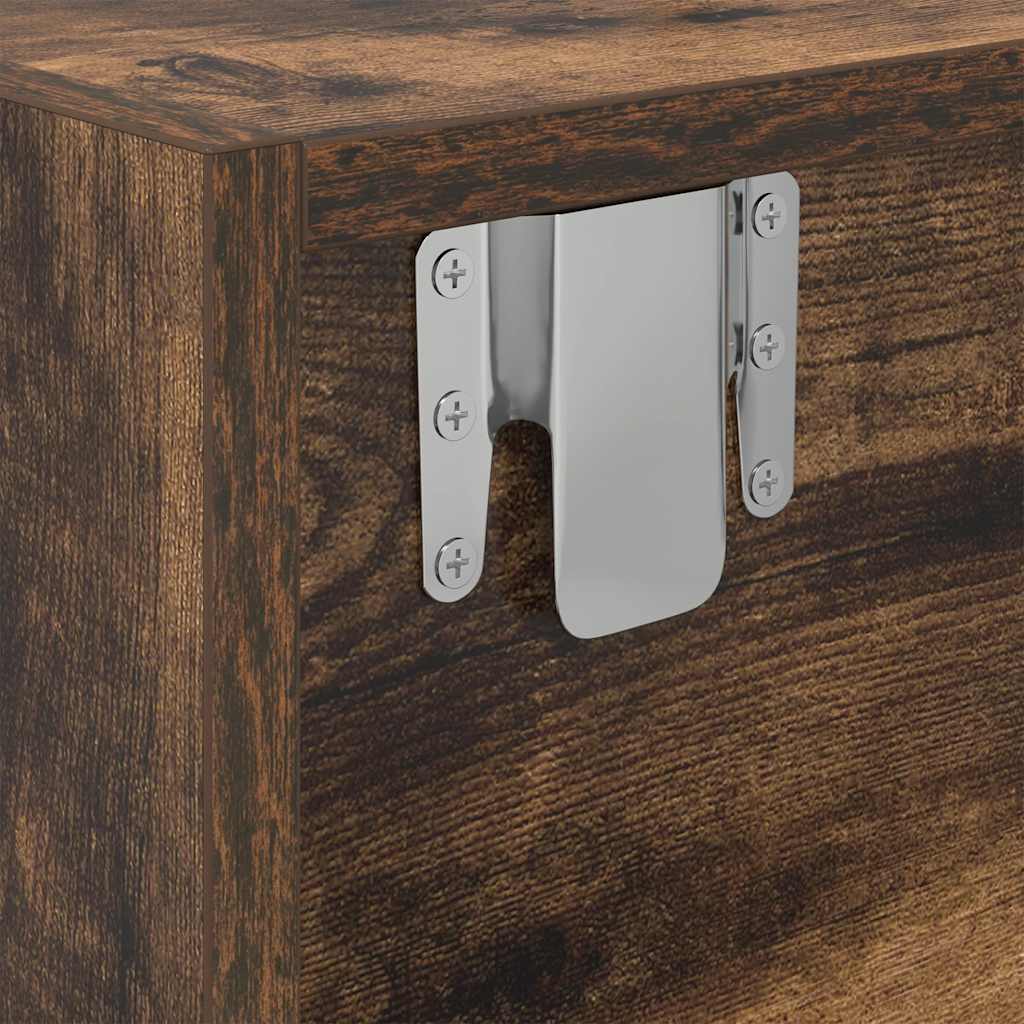 Tv-meubel 100x31x25,5 cm spaanplaat gerookt eikenkleurig