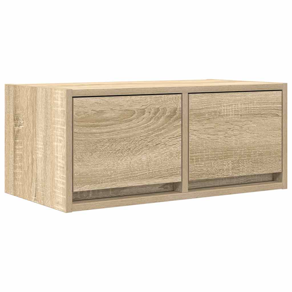 TV-meubel 60x31x25,5 cm bewerkt hout sonoma eikenkleurig is nu te koop bij PeponiXL, paradijselijk wonen!