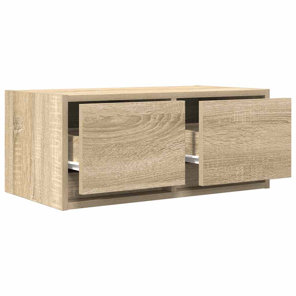 TV-meubel 60x31x25,5 cm bewerkt hout sonoma eikenkleurig is nu te koop bij PeponiXL, paradijselijk wonen!