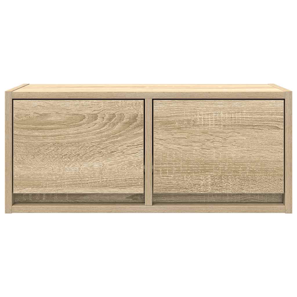 TV-meubel 60x31x25,5 cm bewerkt hout sonoma eikenkleurig is nu te koop bij PeponiXL, paradijselijk wonen!