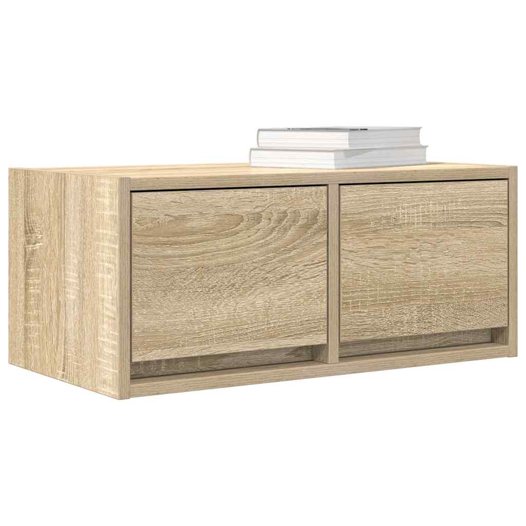 Tv-meubelen 2 st 60x31x25,5 cm bewerkt hout sonoma eikenkleurig is nu te koop bij PeponiXL, paradijselijk wonen!