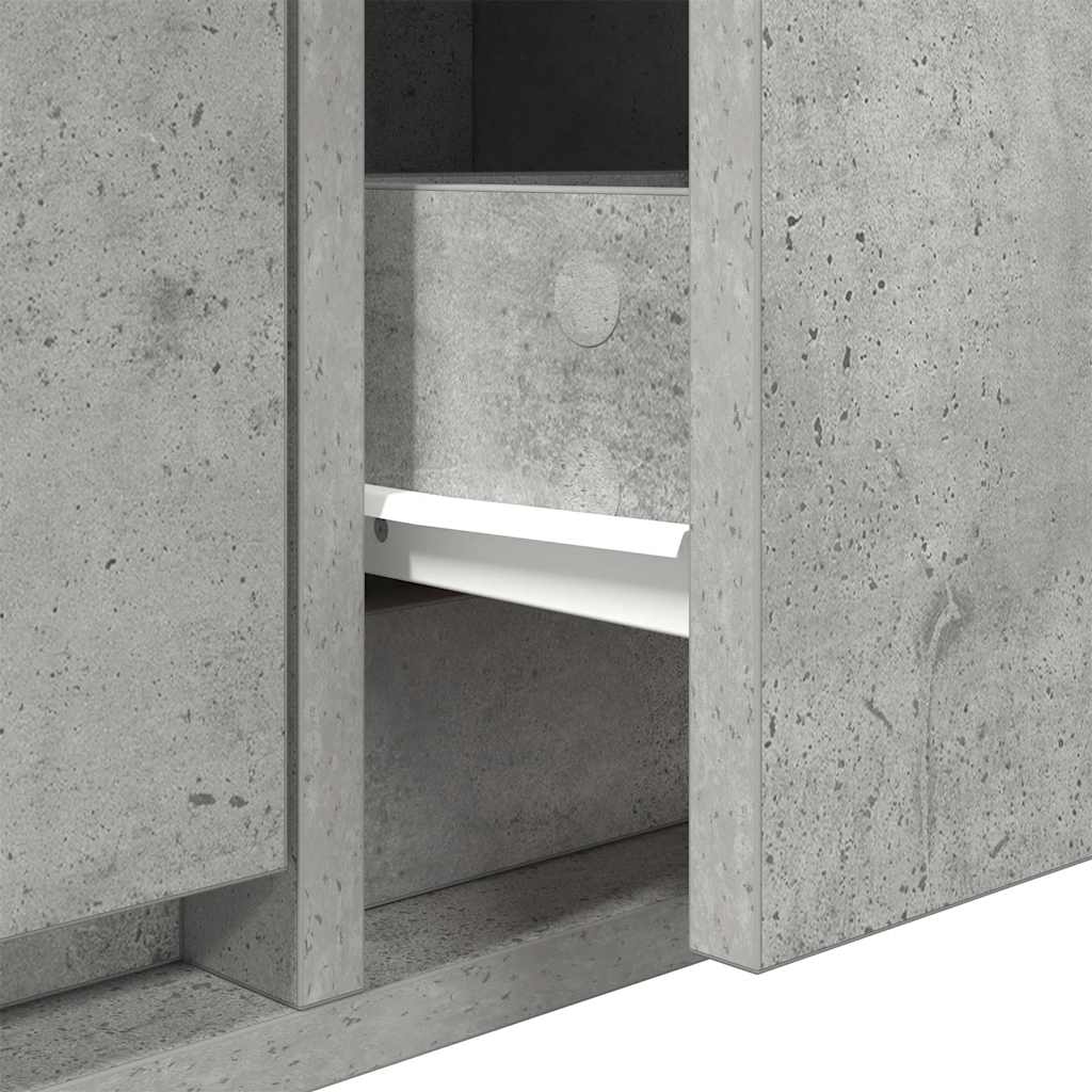 TV-meubel 60x31x25,5 cm bewerkt hout betongrijs is nu te koop bij PeponiXL, paradijselijk wonen!