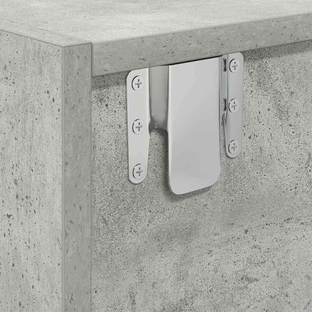 TV-meubel 60x31x25,5 cm bewerkt hout betongrijs is nu te koop bij PeponiXL, paradijselijk wonen!