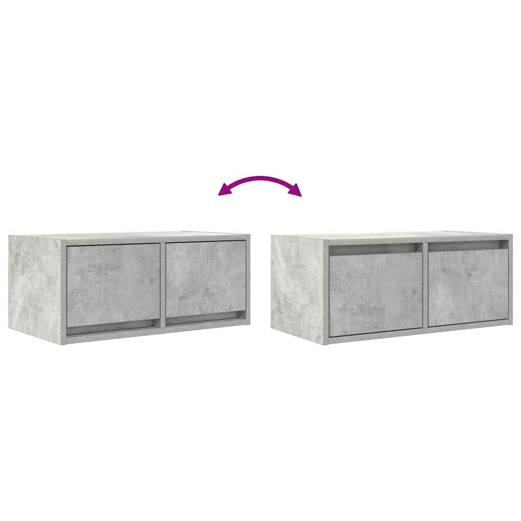Tv-meubels 2 st 60x31x25,5 cm bewerkt hout betongrijs is nu te koop bij PeponiXL, paradijselijk wonen!