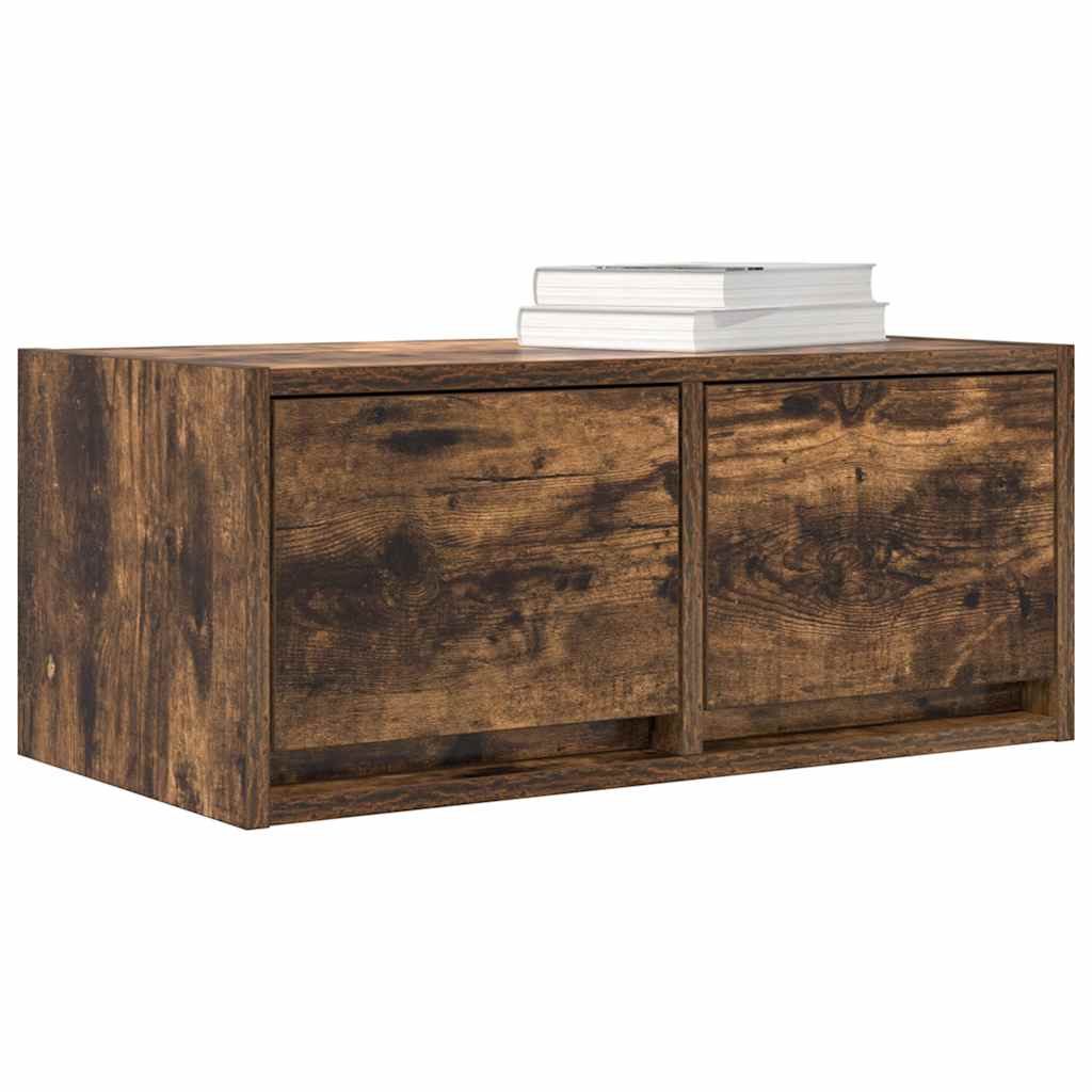 Tv-meubelen 2 st 60x31x25,5 cm bewerkt hout gerookt eikenkleur is nu te koop bij PeponiXL, paradijselijk wonen!