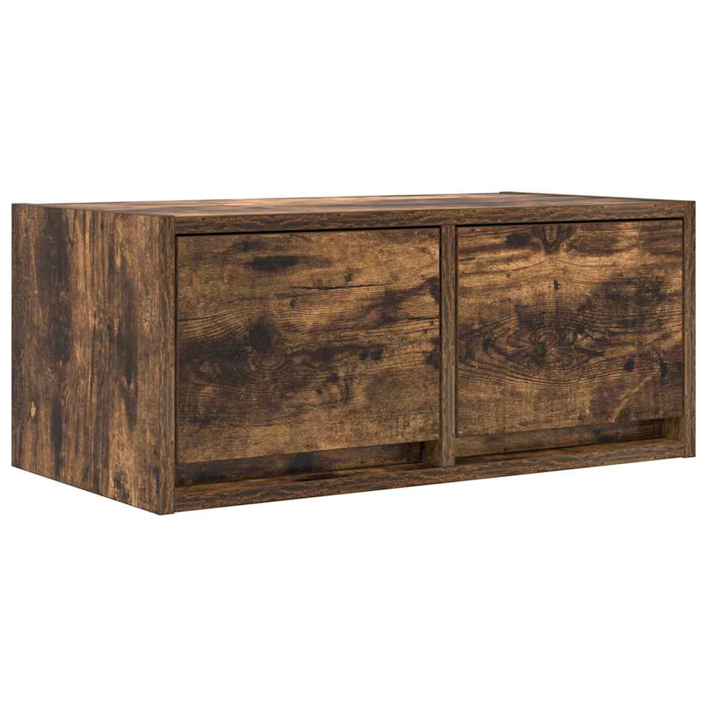 Tv-meubelen 2 st 60x31x25,5 cm bewerkt hout gerookt eikenkleur is nu te koop bij PeponiXL, paradijselijk wonen!