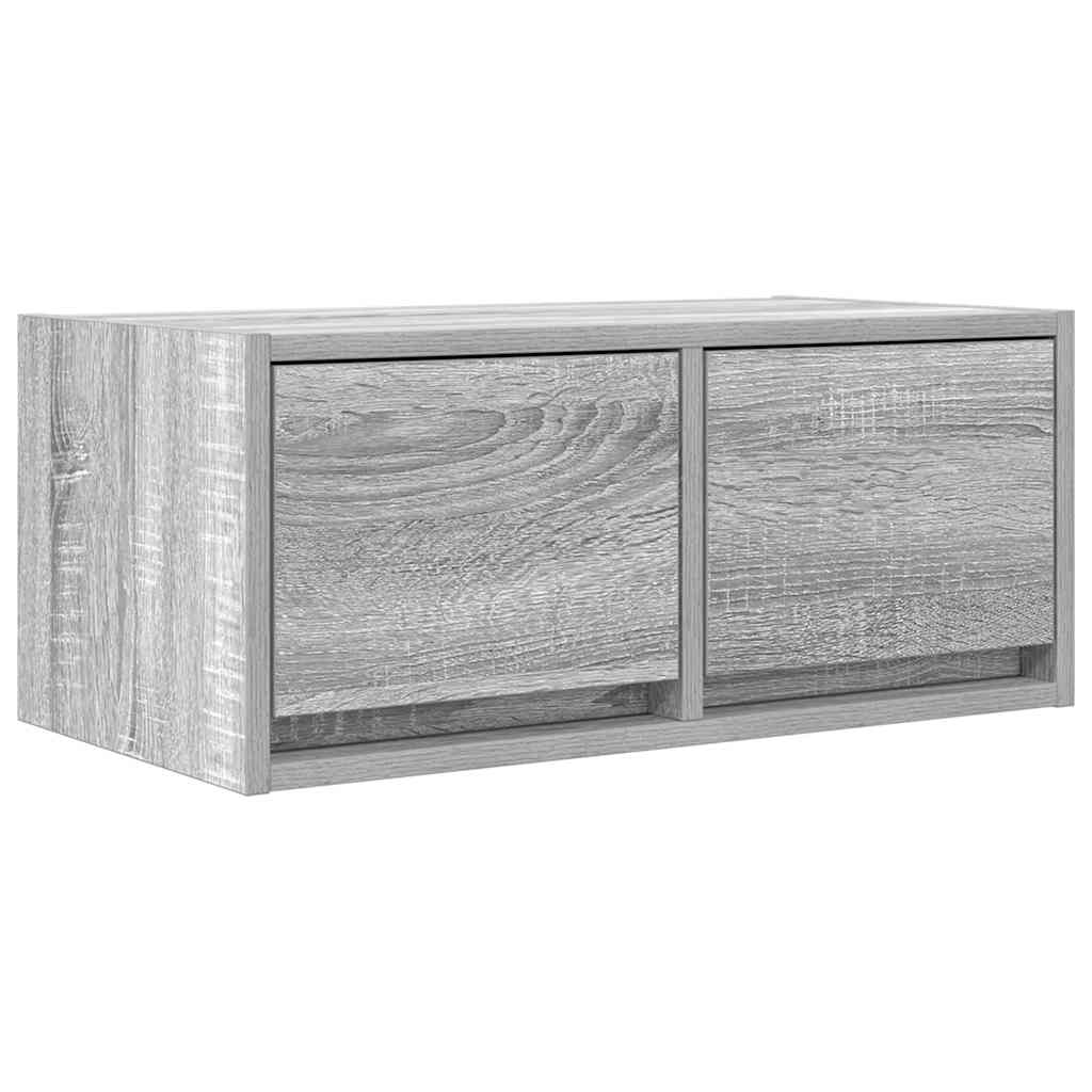 TV-meubel 60x31x25,5 cm bewerkt hout grijs sonoma eikenkleurig is nu te koop bij PeponiXL, paradijselijk wonen!