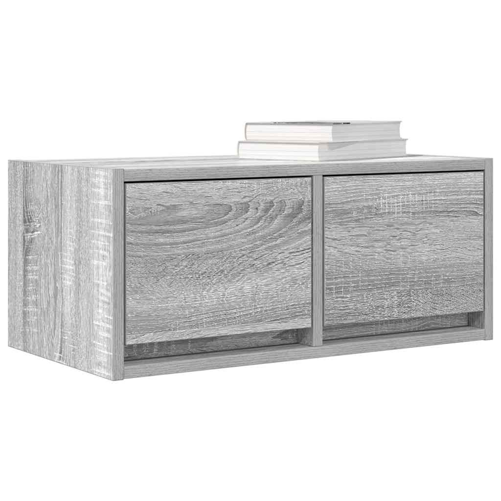 TV-meubel 60x31x25,5 cm bewerkt hout grijs sonoma eikenkleurig is nu te koop bij PeponiXL, paradijselijk wonen!