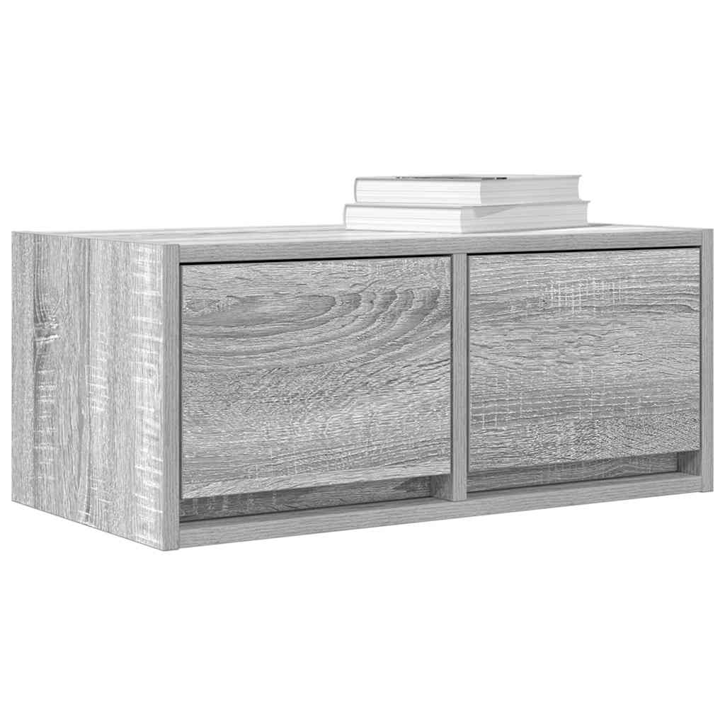 Tv-meubelen 2 st 60x31x25,5 cm bewerkt hout grijs sonoma eiken is nu te koop bij PeponiXL, paradijselijk wonen!