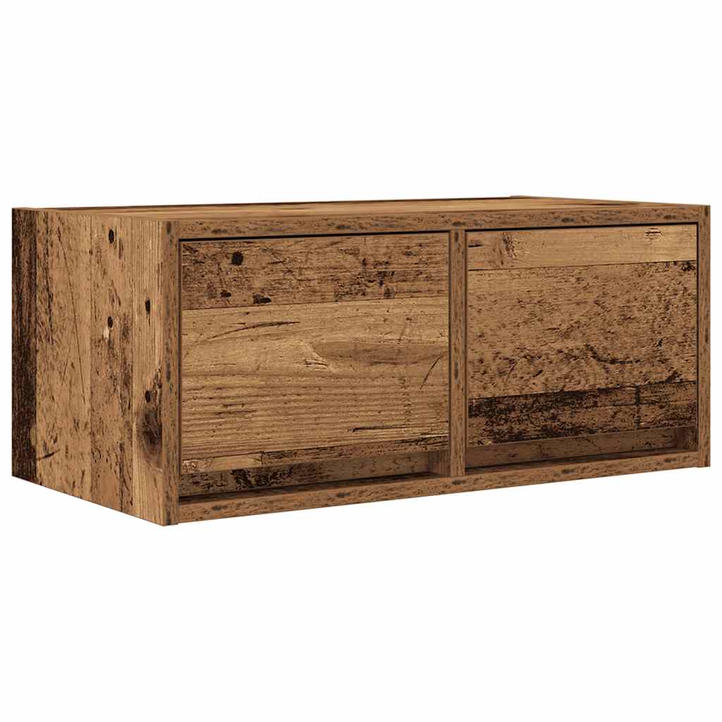 TV-meubel 60x31x25,5 cm bewerkt hout oud houtkleurig is nu te koop bij PeponiXL, paradijselijk wonen!