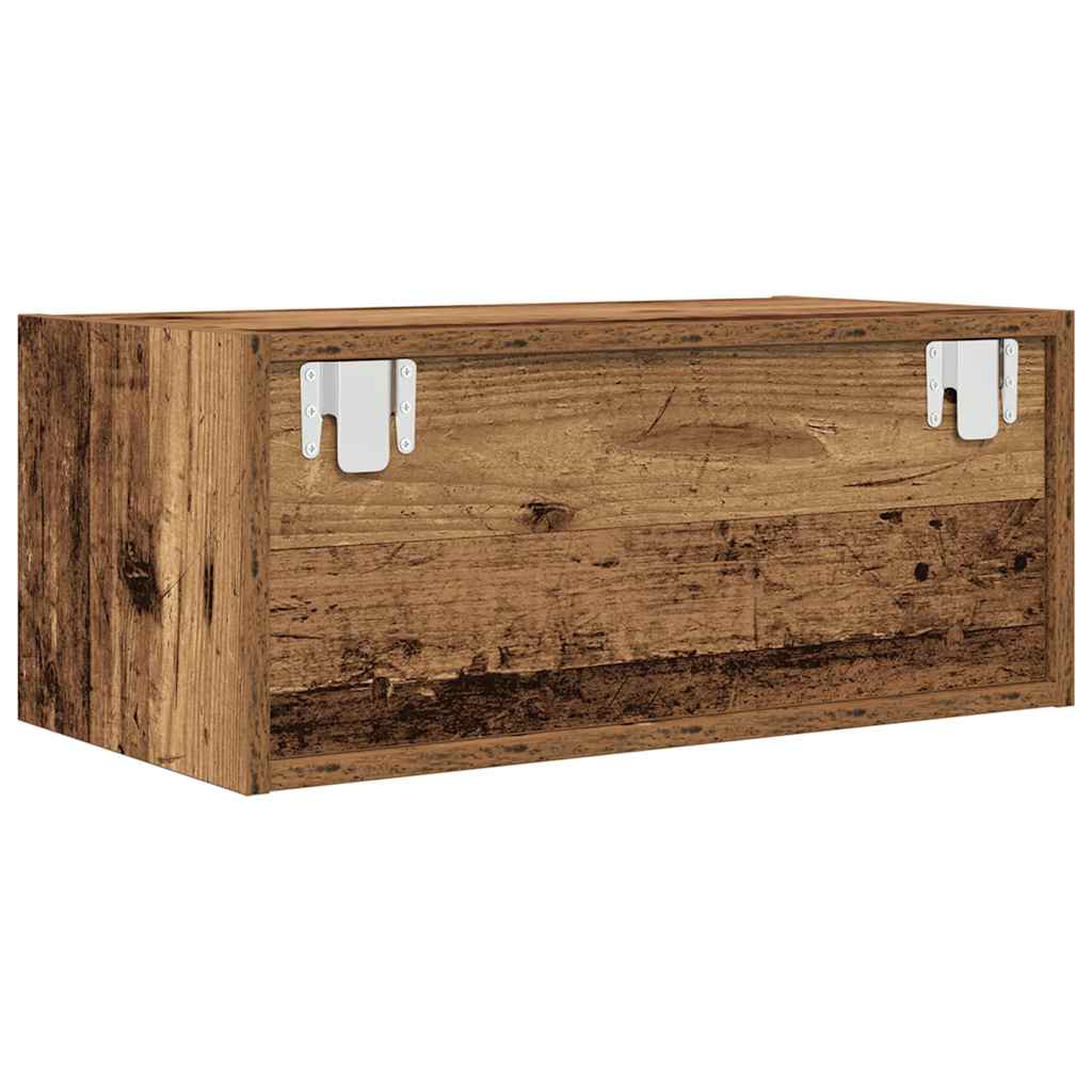 TV-meubel 60x31x25,5 cm bewerkt hout oud houtkleurig is nu te koop bij PeponiXL, paradijselijk wonen!