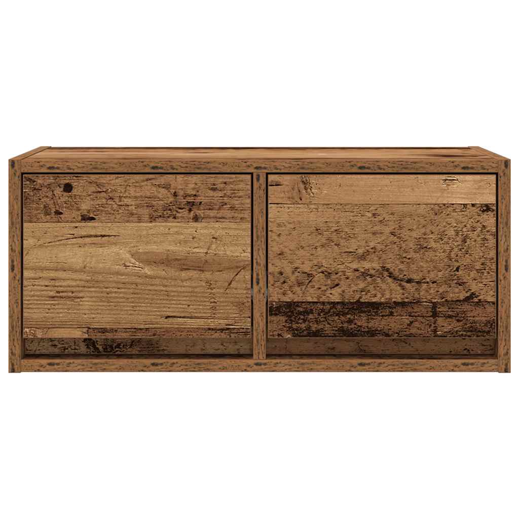 Tv-meubels 2 st 60x31x25,5 cm bewerkt hout oud houtkleurig is nu te koop bij PeponiXL, paradijselijk wonen!