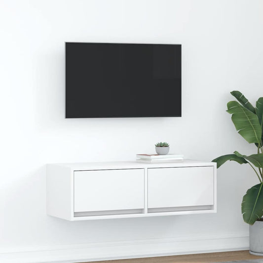 TV-meubel 80x31x25,5 cm bewerkt hout wit is nu te koop bij PeponiXL, paradijselijk wonen!