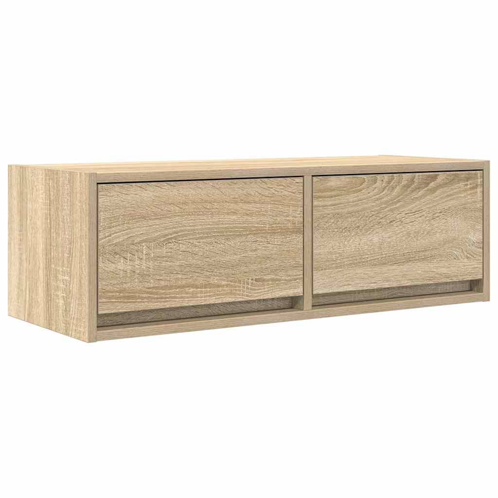 Tv-meubel 80x31x25,5 cm bewerkt hout sonoma eikenkleurig is nu te koop bij PeponiXL, paradijselijk wonen!