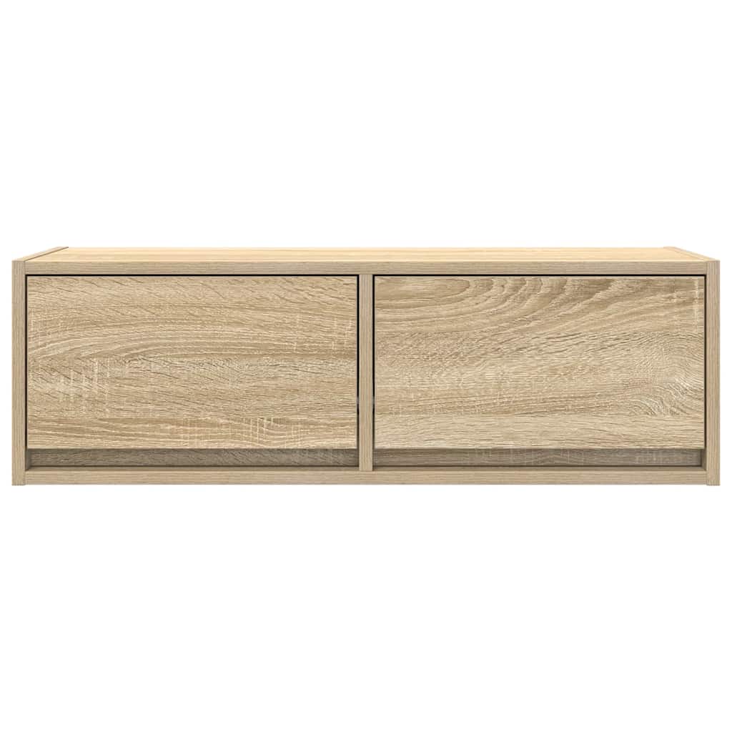 Tv-meubel 80x31x25,5 cm bewerkt hout sonoma eikenkleurig is nu te koop bij PeponiXL, paradijselijk wonen!