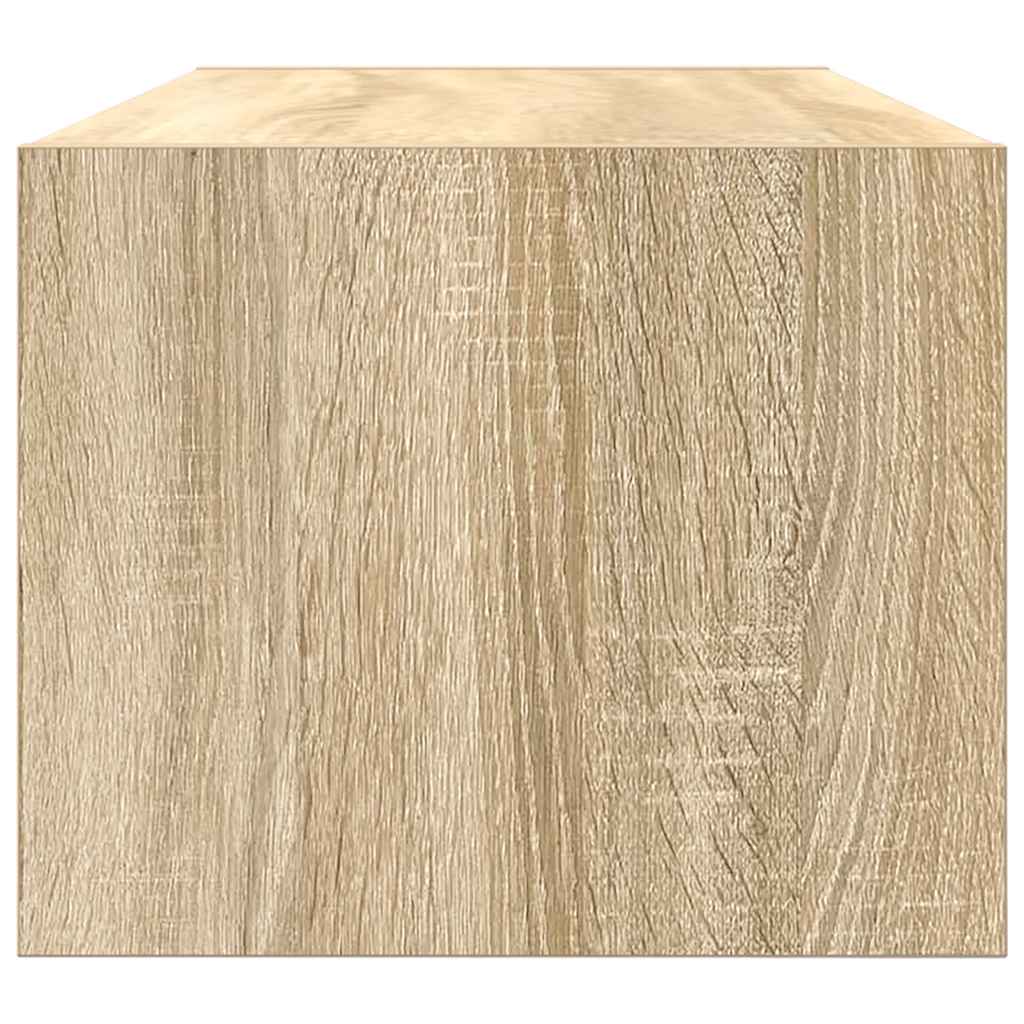 Tv-meubel 80x31x25,5 cm bewerkt hout sonoma eikenkleurig is nu te koop bij PeponiXL, paradijselijk wonen!