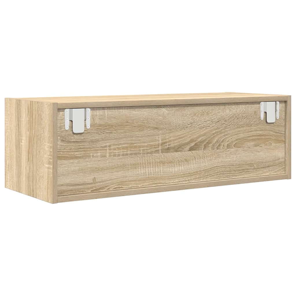 Tv-meubel 80x31x25,5 cm bewerkt hout sonoma eikenkleurig is nu te koop bij PeponiXL, paradijselijk wonen!