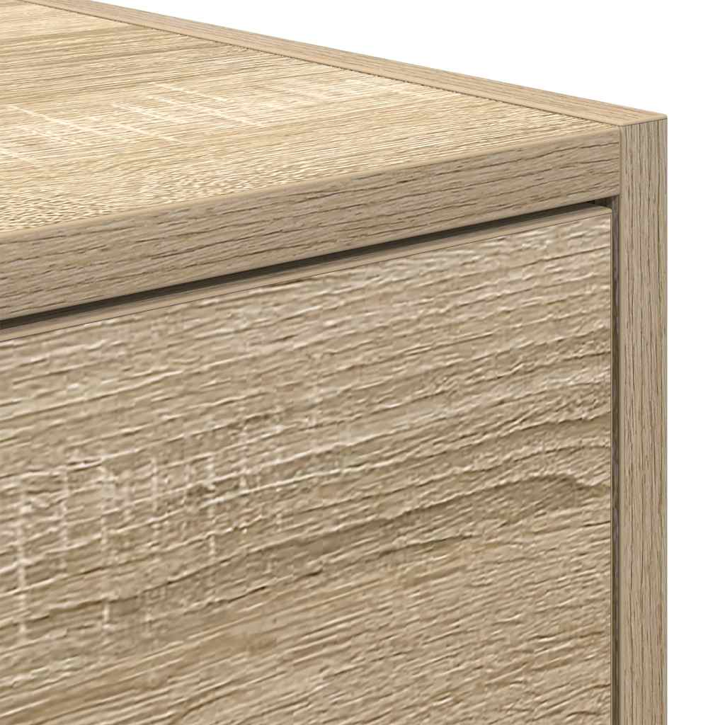 Tv-meubel 80x31x25,5 cm bewerkt hout sonoma eikenkleurig is nu te koop bij PeponiXL, paradijselijk wonen!