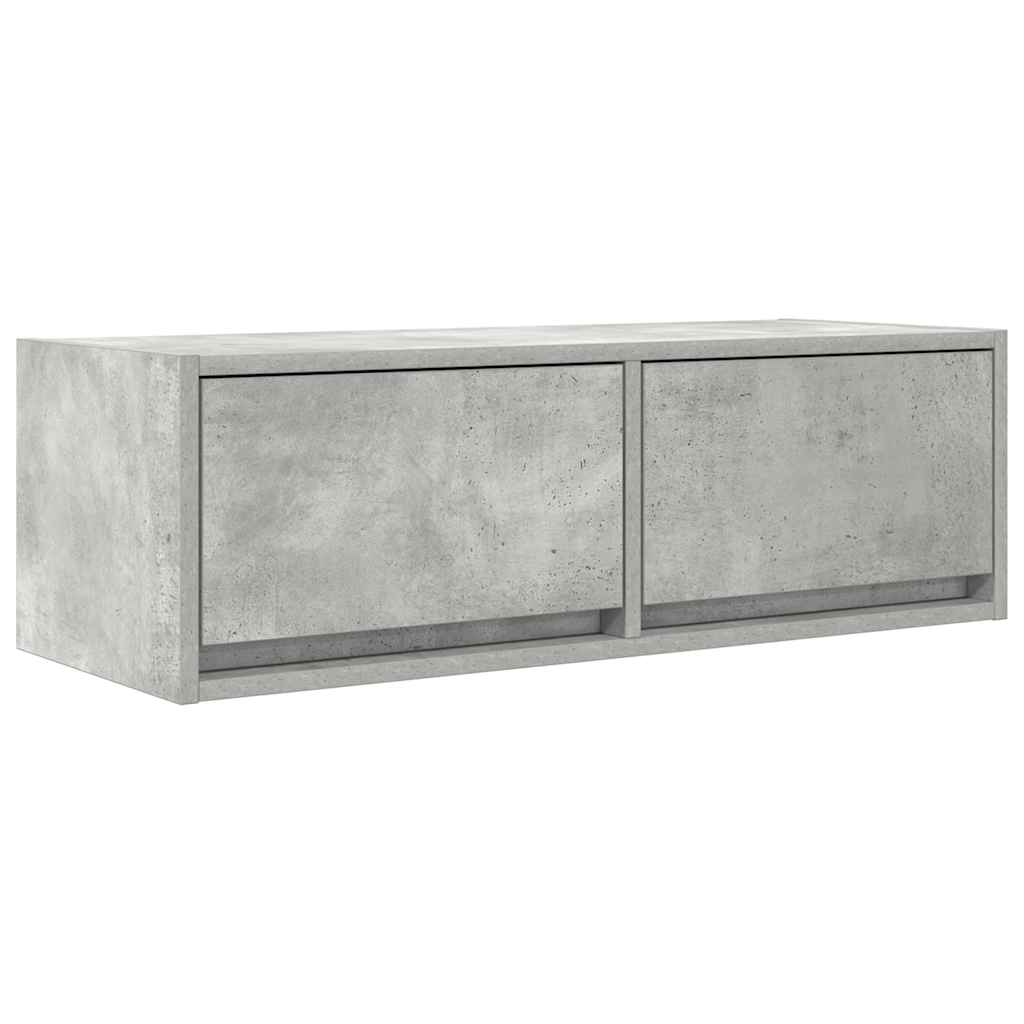Tv-meubel 80x31x25,5 cm bewerkt hout betongrijs is nu te koop bij PeponiXL, paradijselijk wonen!