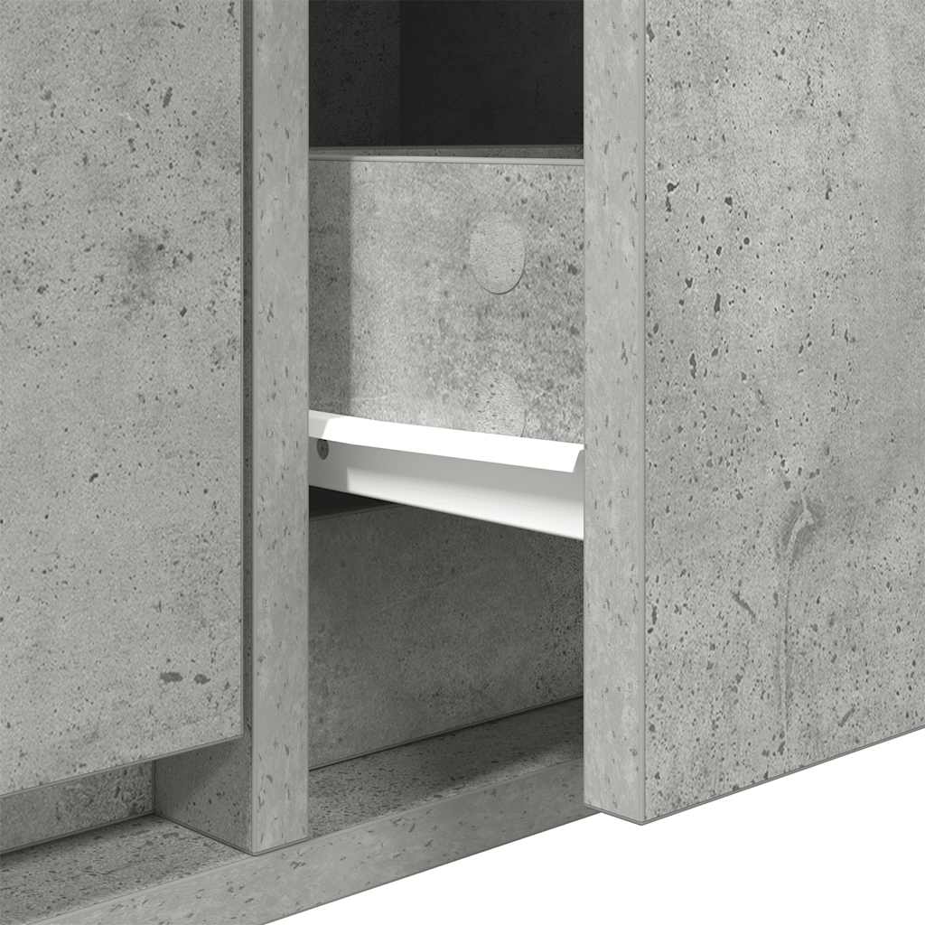 Tv-meubel 80x31x25,5 cm bewerkt hout betongrijs is nu te koop bij PeponiXL, paradijselijk wonen!
