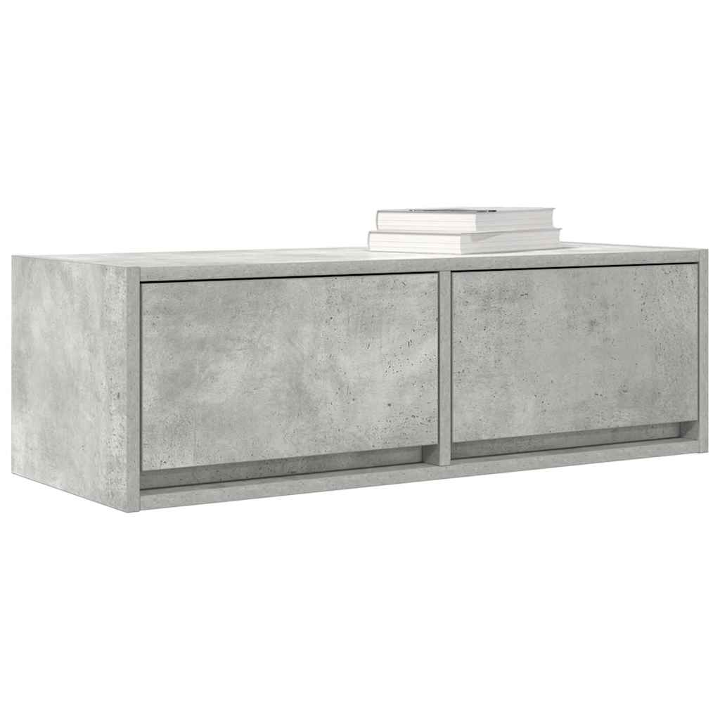 Tv-meubel 80x31x25,5 cm bewerkt hout betongrijs is nu te koop bij PeponiXL, paradijselijk wonen!