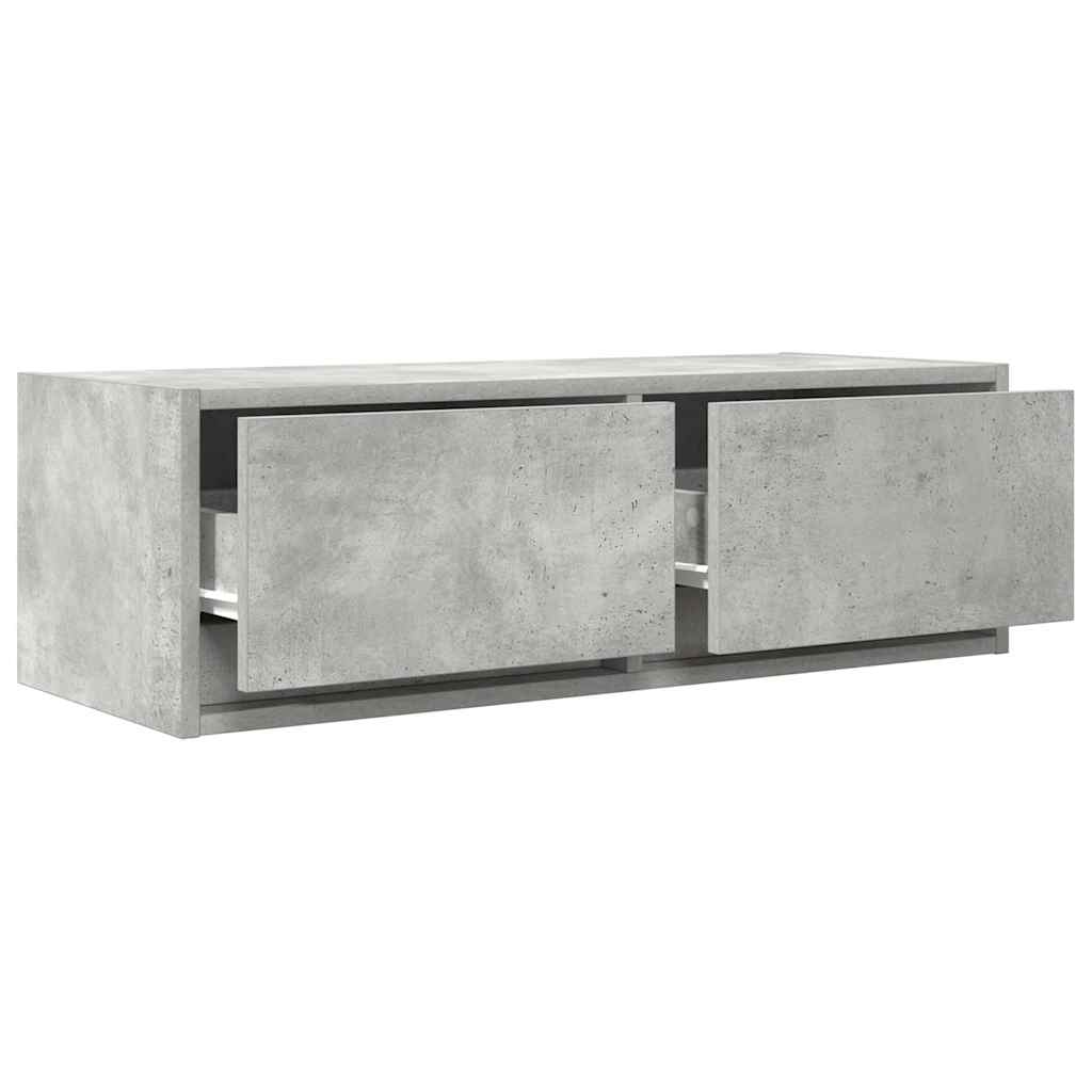 Tv-meubel 80x31x25,5 cm bewerkt hout betongrijs is nu te koop bij PeponiXL, paradijselijk wonen!